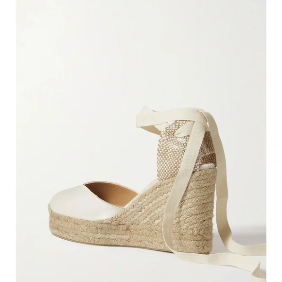 Castaner White Espadrille Wedges - Picture 2 of 6
